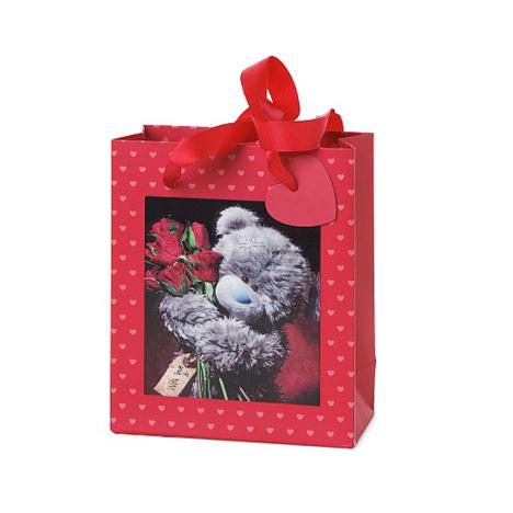 Extra Small 3D Holographic Red Roses Me to You Bear Gift Bag £1.99